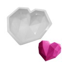 Bakeware Diamond Love Hearts Mousse Cake Mold French Dessert Silicone Mold