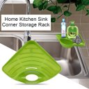 Home Kitchen Sink Corner Storage Rack Solid Color Sponge Holder Organizer