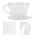 PP Resin Coffee Filter Cup Drip Coffee Filter Manually Follicular Filter