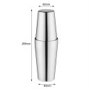 S75-9 600ML Stainless Steel Cocktail Shaker Set Boston Style Mixer for Gift