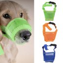 Dog Pet Mouth Bound Device Safety Adjustable Breathable Muzzle Stop Biting