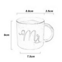 Ceramic Water Mug Letter Printed Coffee Cup for Home Office Best Gift