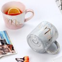 Ceramic Water Mug Letter Printed Coffee Cup for Home Office Best Gift