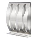 Stainless Steel 3 Holes Toothbrush Holder Wall Mounted With Self Adhesive Tape