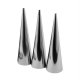 3pcs Stainless Steel Spiral Croissants Pastry Conical Tube Cone Baking Mold