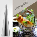 3pcs Stainless Steel Spiral Croissants Pastry Conical Tube Cone Baking Mold