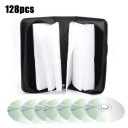 128 Disc CD Box DVD Storage Case Carrying Bag Organizer PU Leather Holder