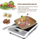 Copper Coating Bottom Non-Stick Square Grill Frying Pan Kitchen Cookware Set