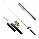 Lightweight Portable Pen Rod Fishing Set Telescopic Fishing Rod Pole + Reel