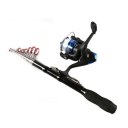 Mini Telescopic Short Fishing Rod Portable Hand Carbon Fiber Fishing Pole