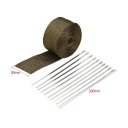 High Heat Insulation Exhaust Pipe Wrap Tape Cloth for Auto Car Motorcycle