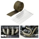 High Heat Insulation Exhaust Pipe Wrap Tape Cloth for Auto Car Motorcycle