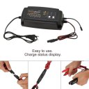 12V 2A 4A 8A Smart Fast Car Motorcycle Battery Charger Electric Charging