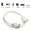 DB9 RS232 9 Pin Female To Female PC Converter Extension Cable COM Data Cable