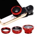 3-in-1 Multifunctional Phone Lens Kit Fish Lens+Macro Lens + Wide Angle Lens