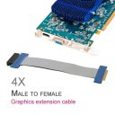 PCI-E Riser Card Extender Male To Female Extension Cable Ribbon Adapter