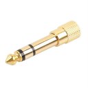 6.35mm 1/4inch Male To 3.5mm 1/8inch Female Stereo Audio Adapter Plug Jack