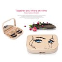 Portable Women False Eyelash Storage Box Dustproof Plastic Makeup Beauty Case