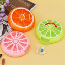 Fruit Shape Mini Medicine Pill Box 7 Days Weekly Travel Medicine Holder