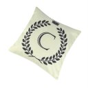 Crown Letter Alphabet Pattern Cotton Linen Cushion Cover 45*45cm Pillowcase