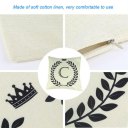 Crown Letter Alphabet Pattern Cotton Linen Cushion Cover 45*45cm Pillowcase