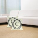 Crown Letter Alphabet Pattern Cotton Linen Cushion Cover 45*45cm Pillowcase