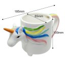 3D Animal Shape Ceramic Cup Colorful Horse Shape Water Cup Cartoon Tea Cup