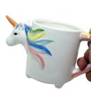 3D Animal Shape Ceramic Cup Colorful Horse Shape Water Cup Cartoon Tea Cup