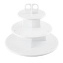 Kitchen 3-Layer Cake Pop & Cupcake Stand Safe Food Grade Plastic Cupcake Stand