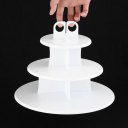 Kitchen 3-Layer Cake Pop & Cupcake Stand Safe Food Grade Plastic Cupcake Stand