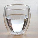 250ML Heat Resistant Double Wall Glass Cup Tea Drink Cup Insulated Clear Glass