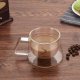 200ML Double Layers Glass Coffee Cup Tea Mug Beer Drink Mug Home Office Mug