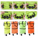 Large Capacity Waterproof Oxford Cloth Foldable Shopping Trolley Wheel Bag