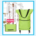 Waterproof Oxford Cloth Foldable Supermarker Shopping Trolley Wheel Bag