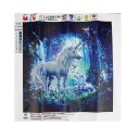 30*30cm DIY Diamond Paint Two Unicorn Embroidery Cross Stitch Home Decor 6334