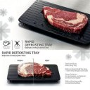 Frozen Food Quickly Aluminum Defrosting Tray Fast Thawing Board Kitchen Tool