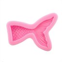 Mermaid Fishtail Shaped Cake Mold Soft Silicone DIY Baking Fondant Mold Tool