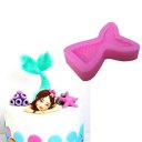 Mermaid Fishtail Shaped Cake Mold Soft Silicone DIY Baking Fondant Mold Tool