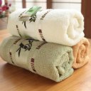 Natural Dye Bamboo Fiber Face Cleaning Towel Hotel Sports Use Absorbent Towels