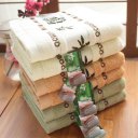 Natural Dye Bamboo Fiber Face Cleaning Towel Hotel Sports Use Absorbent Towels