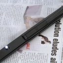 Full Page PVC Reading Magnifier Foldable Magnifying Loupe with 4 LED Lights