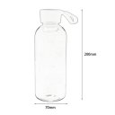 600ML Breakproof Glass Water Bottle Travel Drinking Water Bottle Drinkware