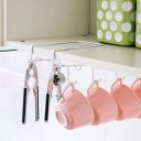 8 Hook Rack Bathroom Kitchen Hanging Organizer Coffee Water Cup Storage Holder