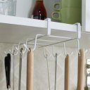 8 Hook Rack Bathroom Kitchen Hanging Organizer Coffee Water Cup Storage Holder