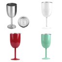 Goblets Stainless Steel Double Walled Wine Glass with Removeable Sliding Lid