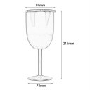 Goblets Stainless Steel Double Walled Wine Glass with Removeable Sliding Lid