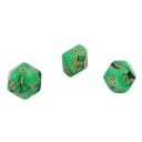 Creative Dual Color Mixed Series 7 Pcs Set Multi-Faceted Acrylic Dice