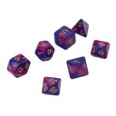 Creative Dual Color Mixed Series 7 Pcs Set Multi-Faceted Acrylic Dice