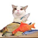 20cm Catnip Catmint Cat Favor Simulation Fish Cat Toys Fish Shape Short Plush