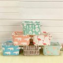 Fabric Storage Basket Box Home Supplies Sundries Container Holder Desktop